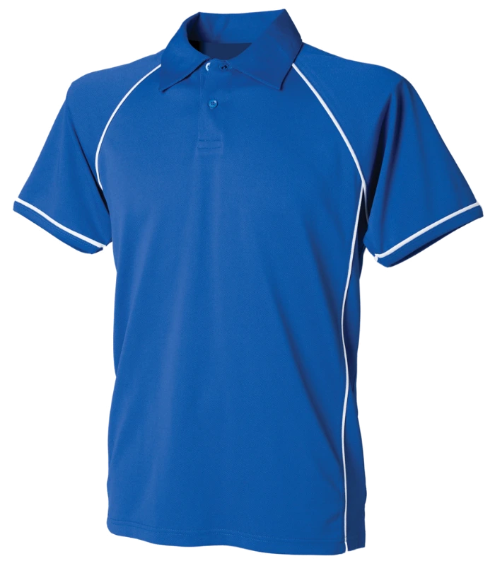 Finden + Hales Finden + Hales Performance Piped Polo Shirt in RY/WH