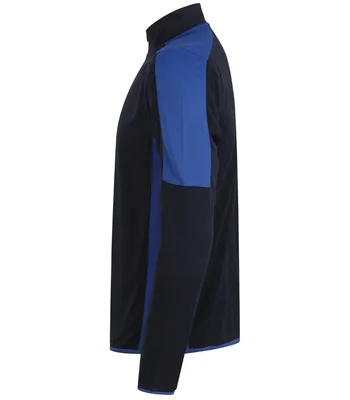 Finden + Hales Finden + Hales Contrast Zip Neck Midlayer Top in BK/GT