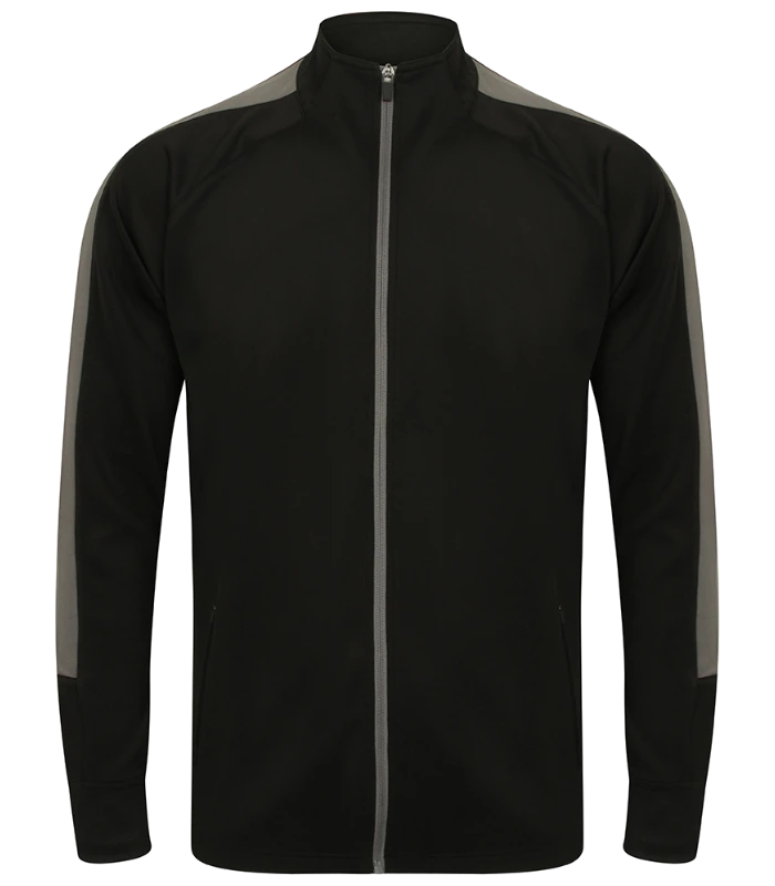 Finden + Hales Finden + Hales Knitted Tracksuit Top in BK/GT