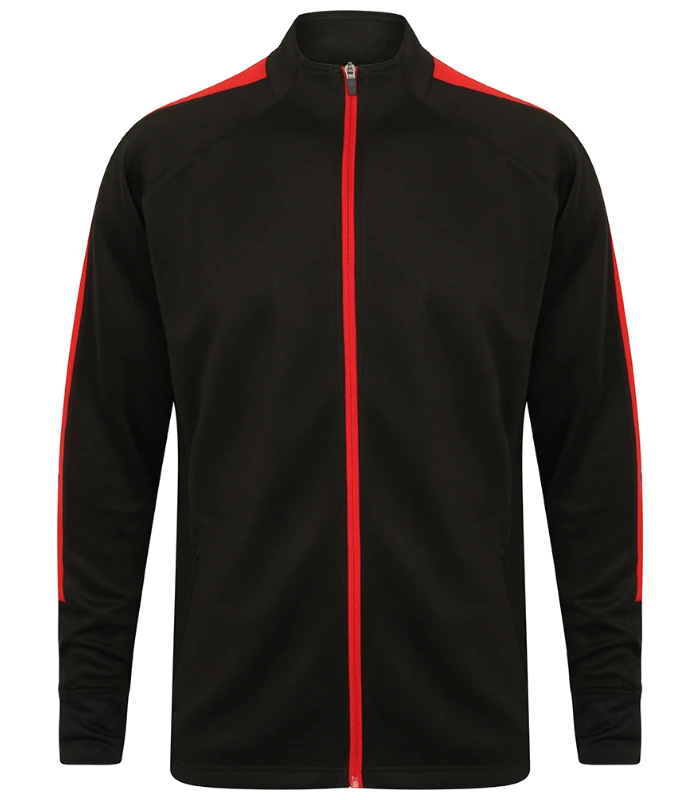 Finden + Hales Finden + Hales Knitted Tracksuit Top in BK/RD