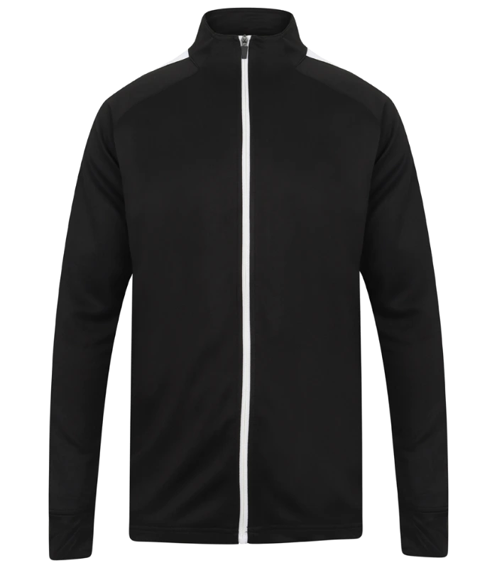 Finden + Hales Finden + Hales Knitted Tracksuit Top in BK/WH