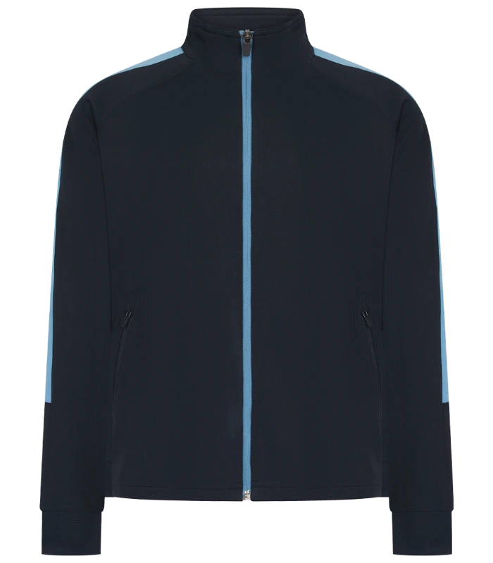 Finden + Hales Finden + Hales Kids Knitted Tracksuit Top in Navy/Sky blue