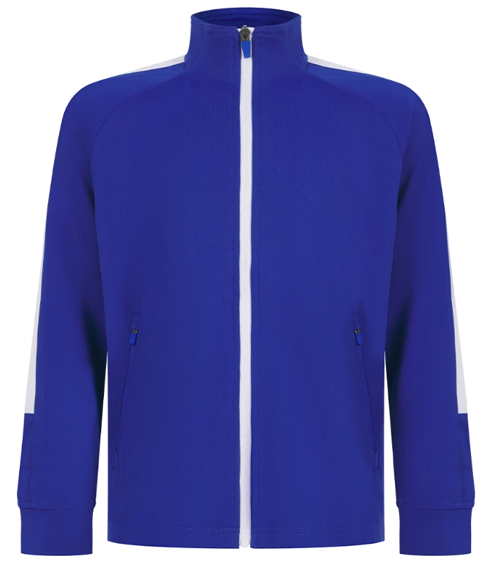 Finden + Hales Finden + Hales Kids Knitted Tracksuit Top in Royal Blue/White