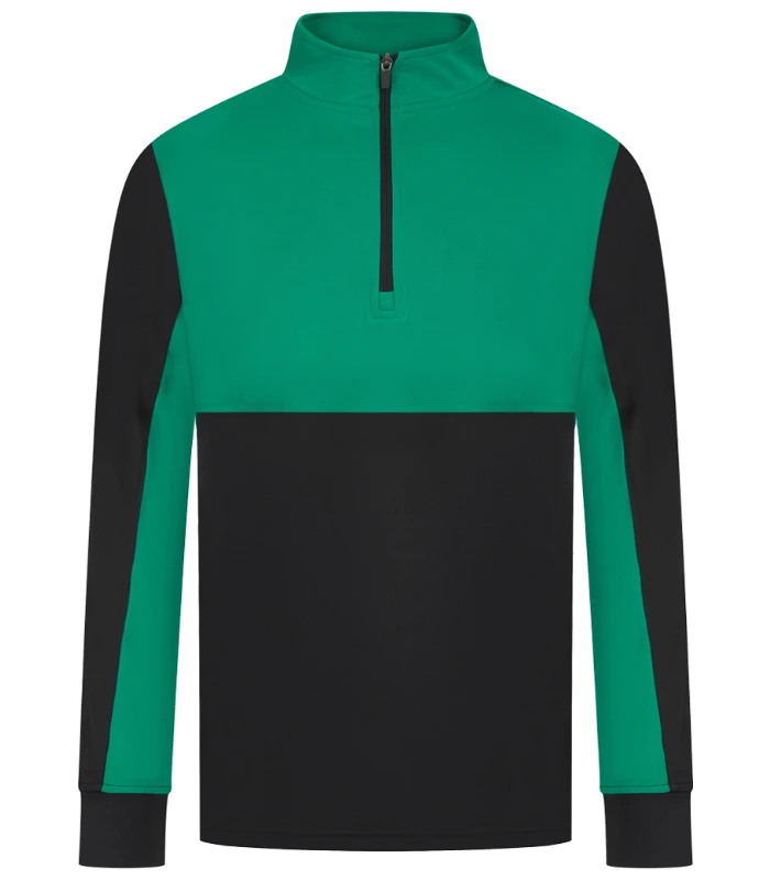 Finden + Hales Finden + Hales 1/4 Zip Tracksuit Top in BK/EM