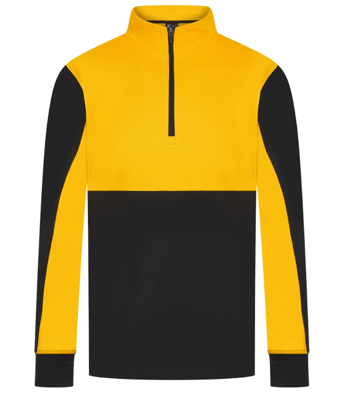 Finden + Hales Finden + Hales 1/4 Zip Tracksuit Top in BK/GO