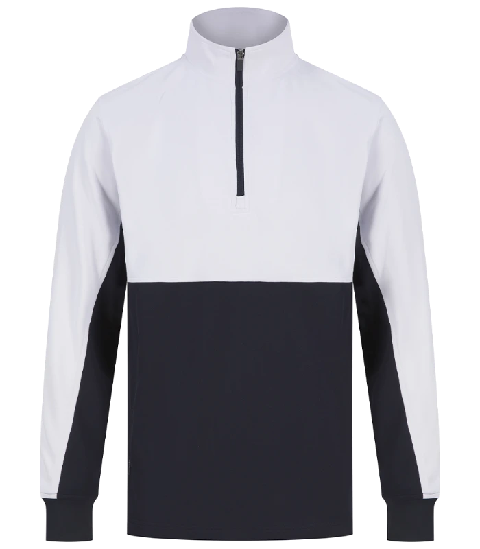 Finden + Hales Finden + Hales 1/4 Zip Tracksuit Top in NV/WH