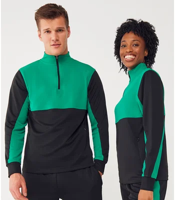 Finden + Hales Finden + Hales 1/4 Zip Tracksuit Top in BLK
