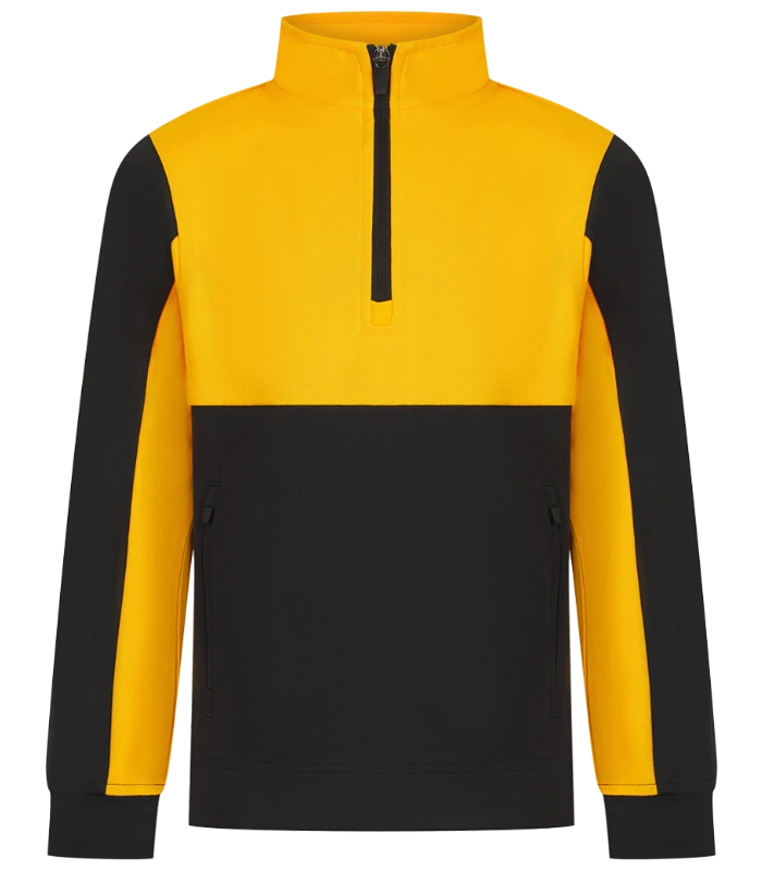 Finden + Hales Finden + Hales Kids 1/4 Zip Tracksuit Top in Black/Gold
