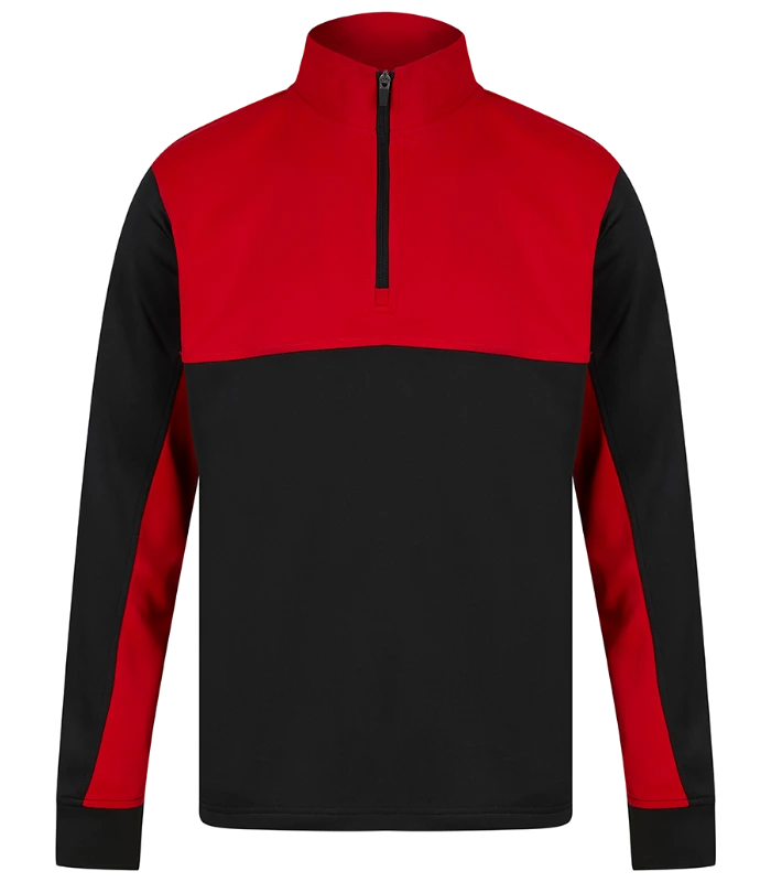Finden + Hales Finden + Hales Kids 1/4 Zip Tracksuit Top in Black/Red