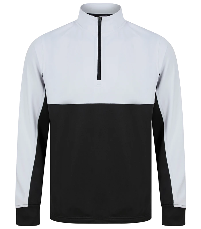 Finden + Hales Finden + Hales Kids 1/4 Zip Tracksuit Top in Black/White