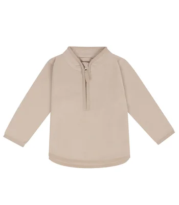 Larkwood Larkwood 1/2 Zip Lightweight Fleece in Light Stone