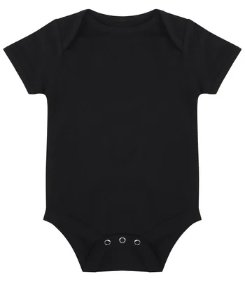 Larkwood Larkwood Essential Short Sleeve Baby Bodysuit in BLK