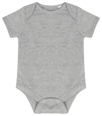 Larkwood Larkwood Essential Short Sleeve Baby Bodysuit in HEA