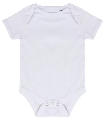 Larkwood Larkwood Essential Short Sleeve Baby Bodysuit in WHI