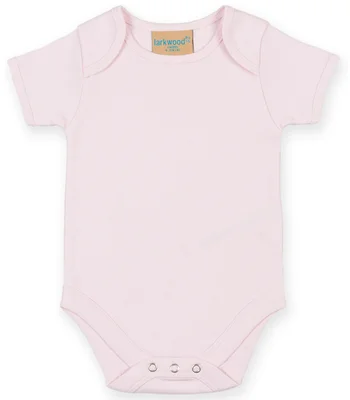 Larkwood Larkwood Short Sleeve Baby Bodysuit in PPN