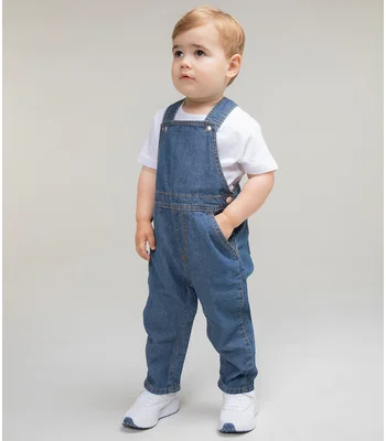 Larkwood Larkwood Kids Denim Dungarees in BLU