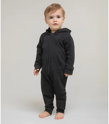Larkwood Larkwood Baby/Toddler Fleece All In One in BLK