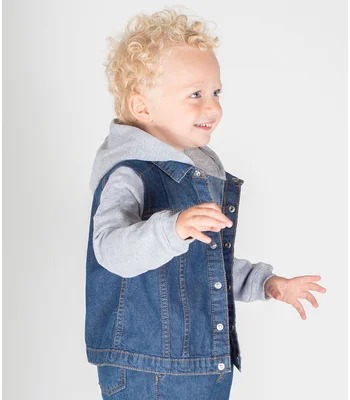 Larkwood Larkwood Kids Denim Jacket in BLU