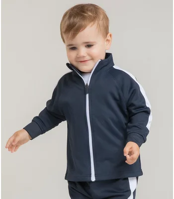 Larkwood Larkwood Baby/Toddler Tracksuit Top in NV/WH