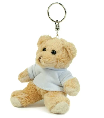 Mumbles Mumbles Key Ring in Light Brown Teddy