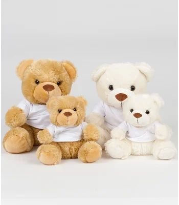 Mumbles Mumbles Bear in a T-Shirt in Cream