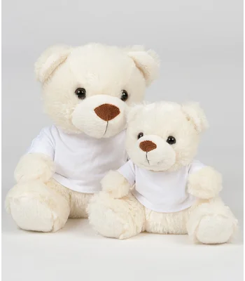 Mumbles Mumbles Bear in a T-Shirt in Cream