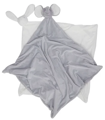Mumbles Mumbles Animal Blanket in White Bunny