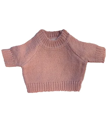 Mumbles Mumbles Teddy Jumper in Baby Pink