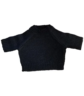 Mumbles Mumbles Teddy Jumper in Navy