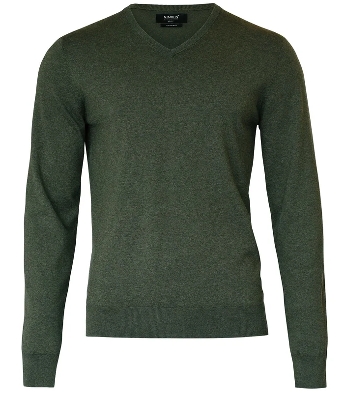 Nimbus Nimbus Brighton  elegant v-neck knit in Olive Melange