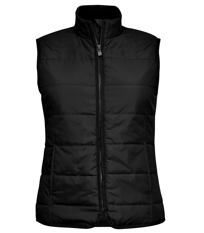 Nimbus Nimbus Womens Hudson horizontal quilted gilet in Black