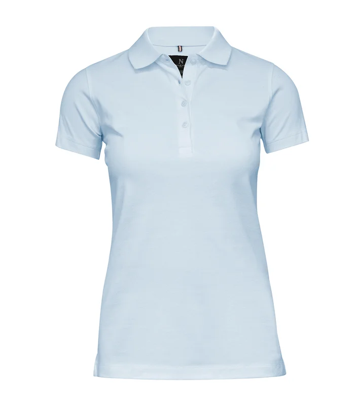 Nimbus Nimbus Womens Harvard classic stretch deluxe polo in Sky Blue