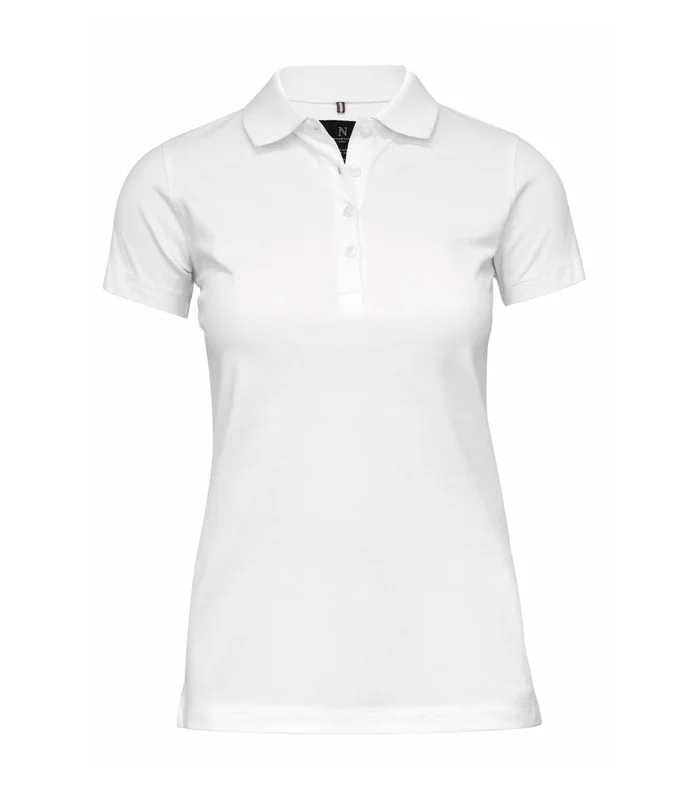 Nimbus Nimbus Womens Harvard classic stretch deluxe polo in White