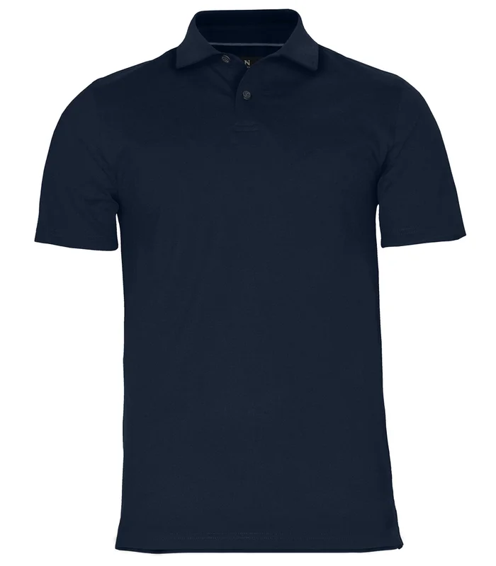 Nimbus Nimbus Princeton - Stretch deluxe cutaway polo in Dark Navy