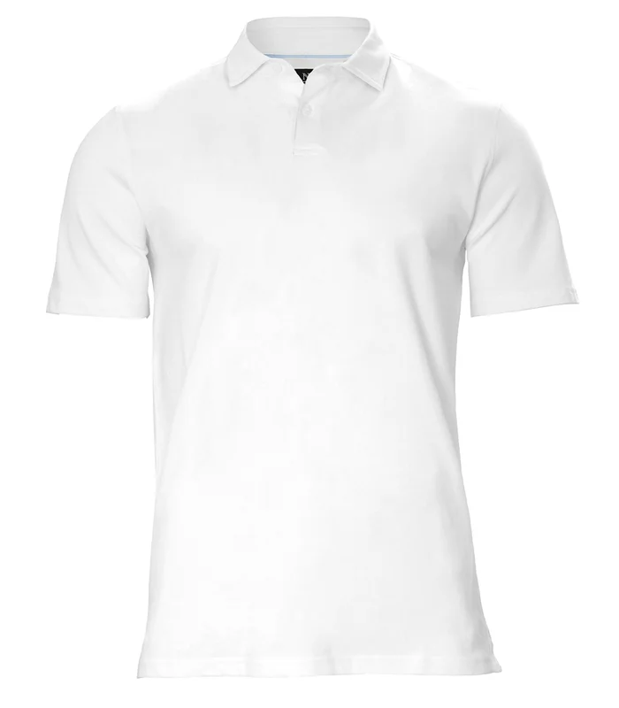 Nimbus Nimbus Princeton - Stretch deluxe cutaway polo in White