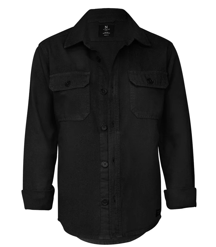 Nimbus Nimbus Napa unisex  versatile overshirt in Black