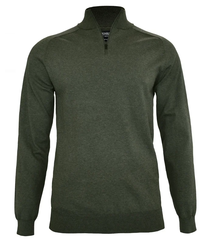 Nimbus Nimbus Brighton 1/4-zip in Olive Melange