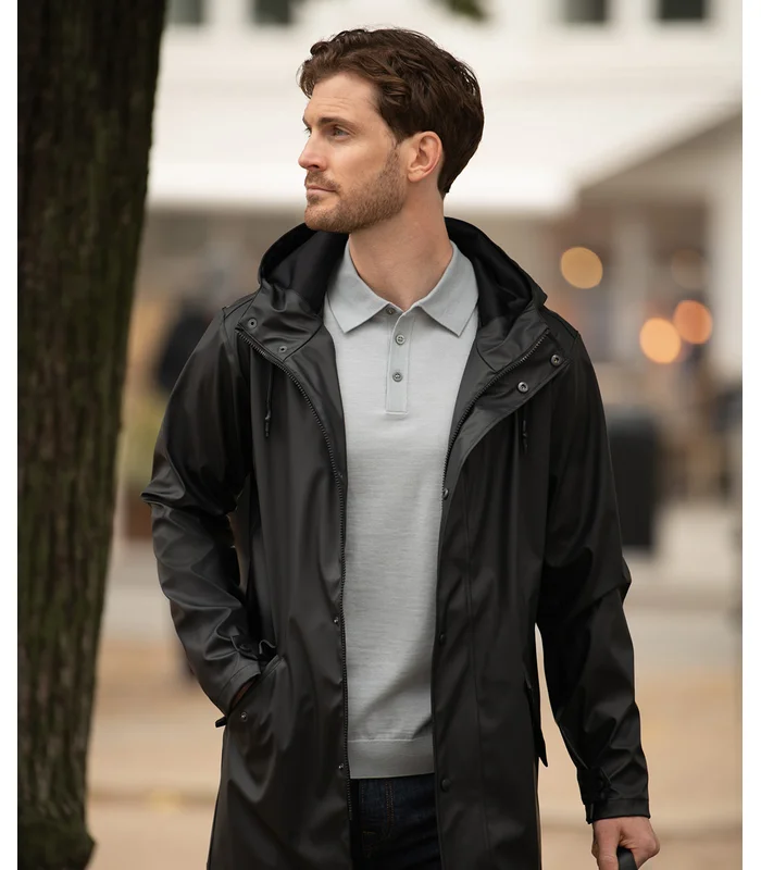 Nimbus Nimbus York unisex raincoat in Black