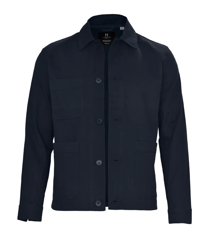 Nimbus Nimbus Sonoma twill unisex overshirt in Dark Navy