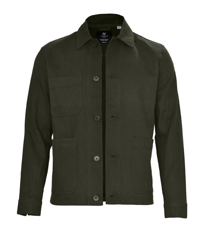 Nimbus Nimbus Sonoma twill unisex overshirt in Olive