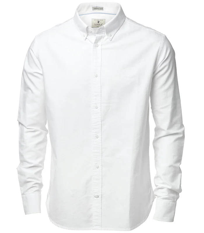 Nimbus Nimbus Rochester modern fit  classic Oxford shirt in White
