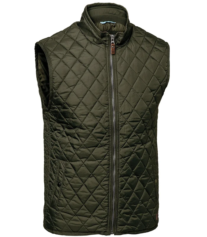Nimbus Nimbus Camden diamond quilted gilet in Olive