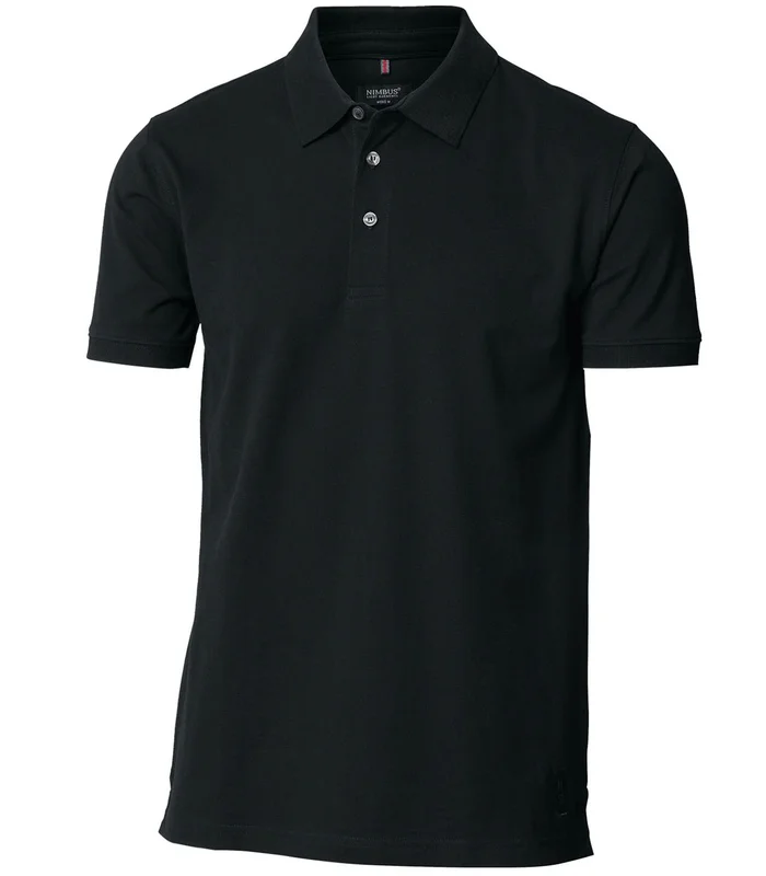 Nimbus Nimbus Harvard classic  stretch deluxe polo in Black