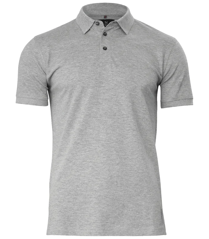 Nimbus Nimbus Harvard classic  stretch deluxe polo in Grey Melange