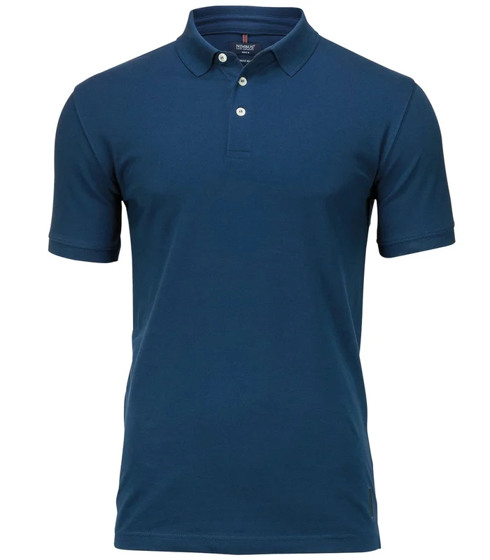 Nimbus Nimbus Harvard classic  stretch deluxe polo in Indigo Blue
