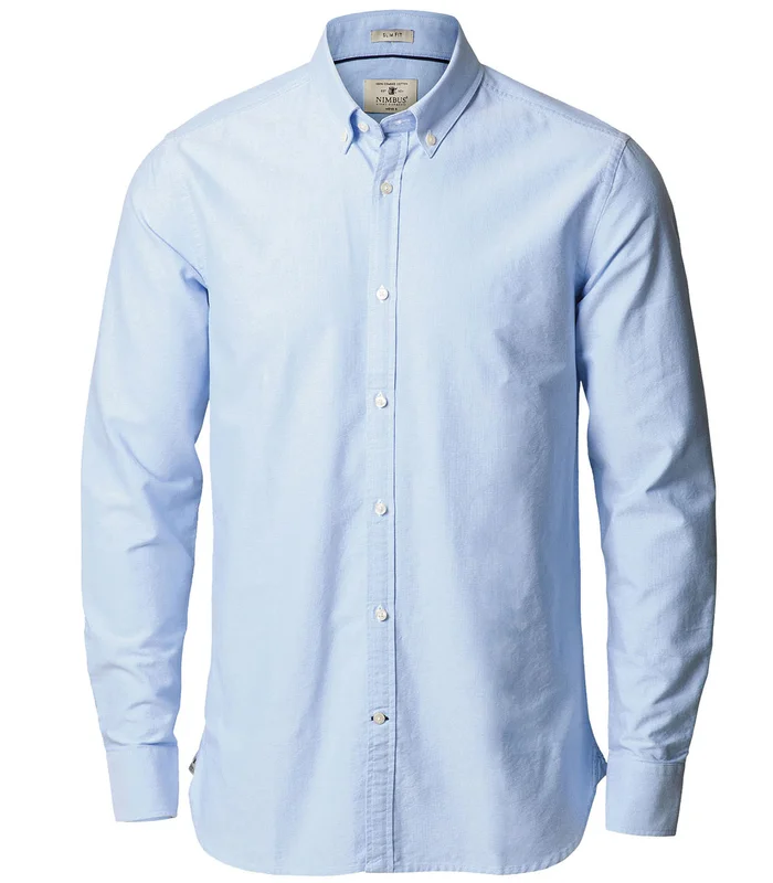 Nimbus Nimbus Rochester Slim Fit  classic Oxford shirt in Light Blue*