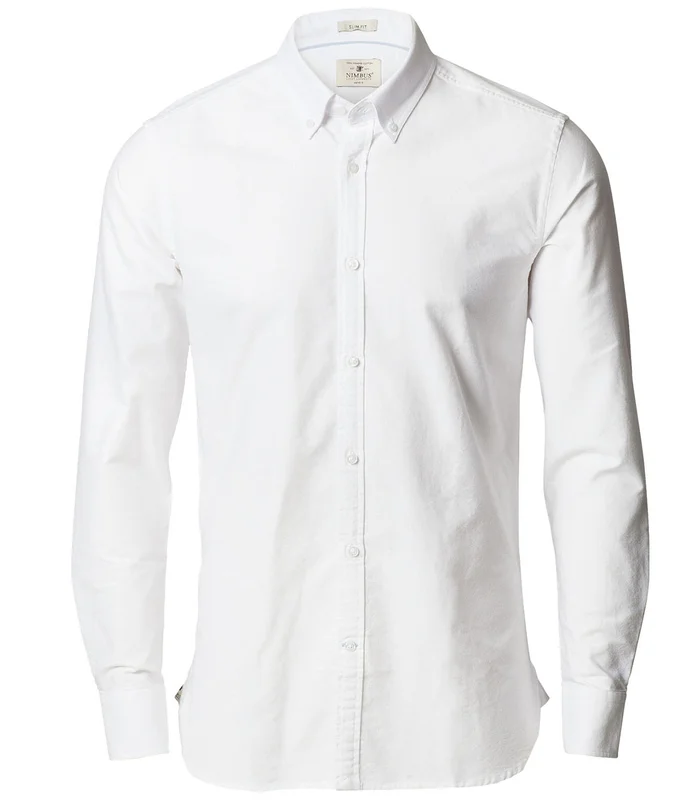 Nimbus Nimbus Rochester Slim Fit  classic Oxford shirt in White*