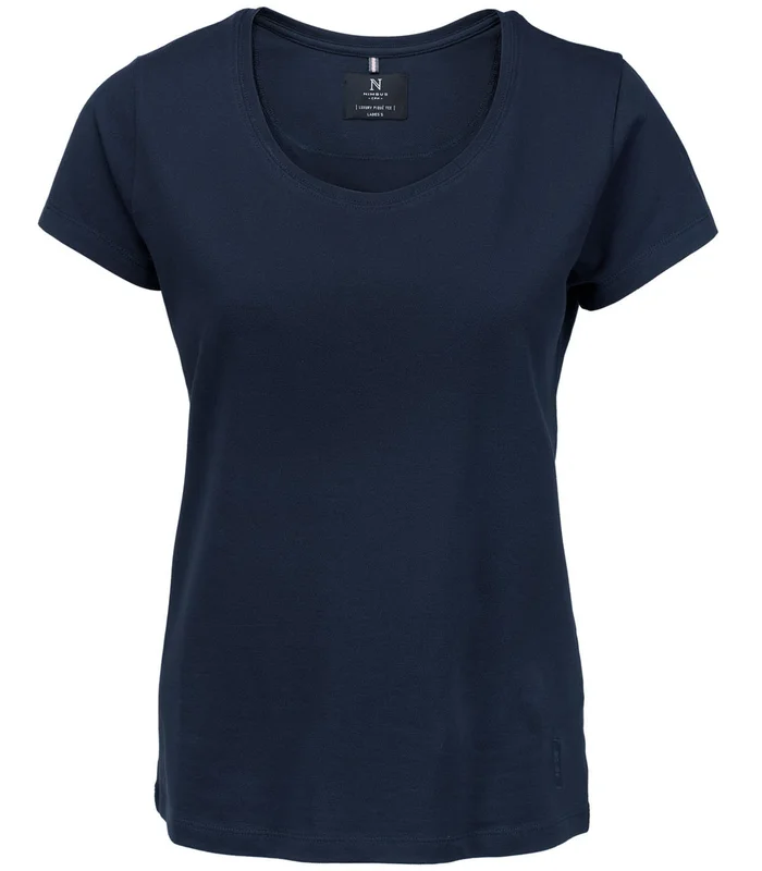 Nimbus Nimbus Womens Danbury the piqué tee in Navy