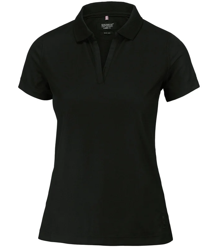 Nimbus Nimbus Womens Clearwater quick-dry performance polo in Black