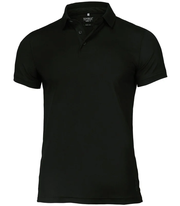 Nimbus Nimbus Clearwater quick-dry performance polo in Black